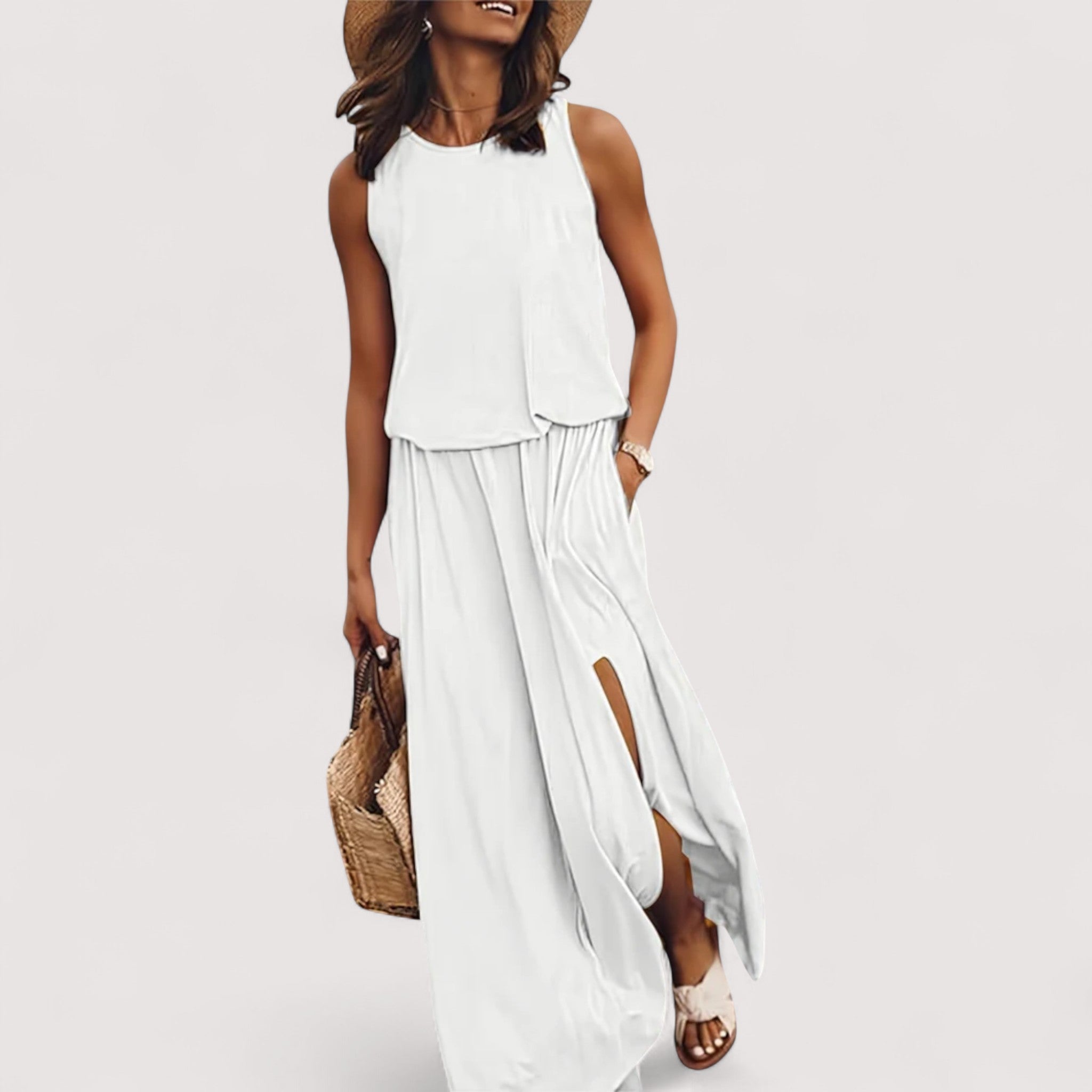 Kristin™ | Sommerkleid mit Schlitz