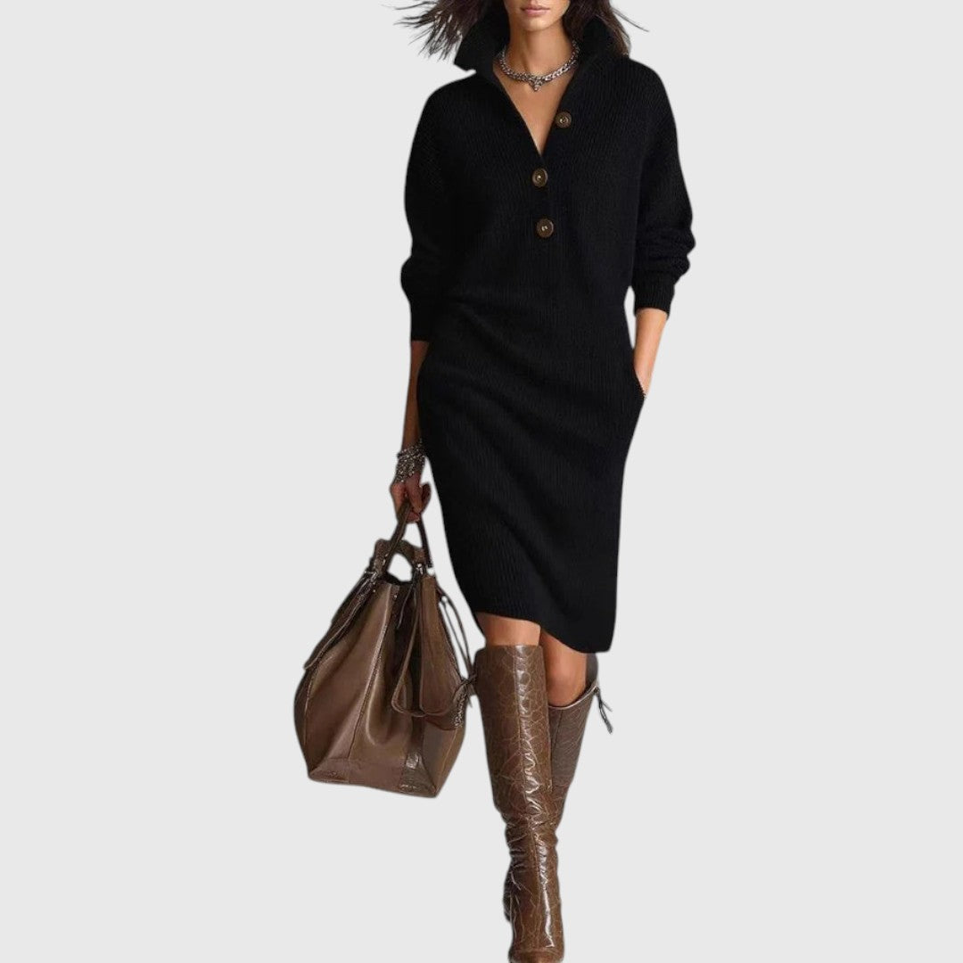 Elina - Topla Pletena Elegantna Haljina