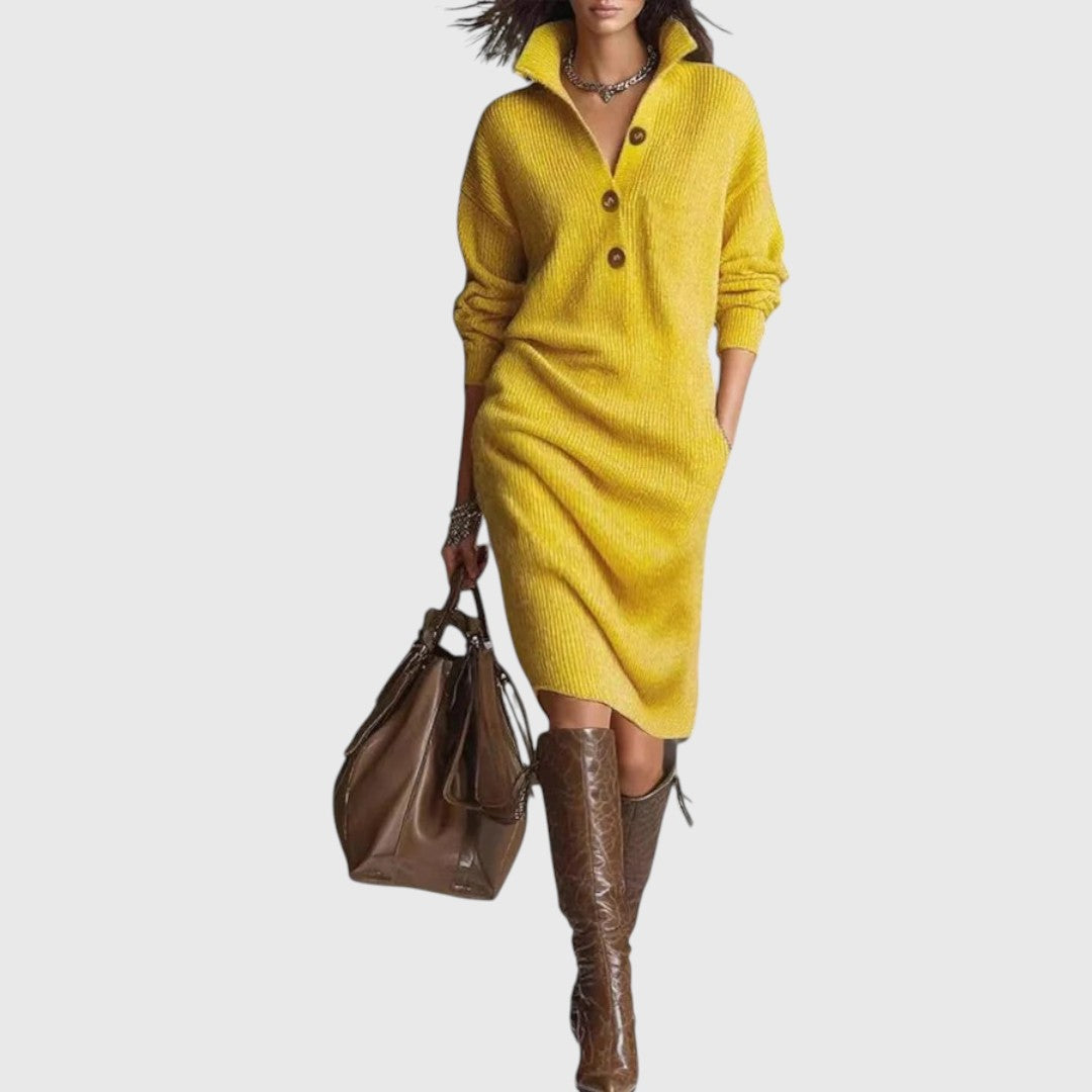 Elina - Topla Pletena Elegantna Haljina