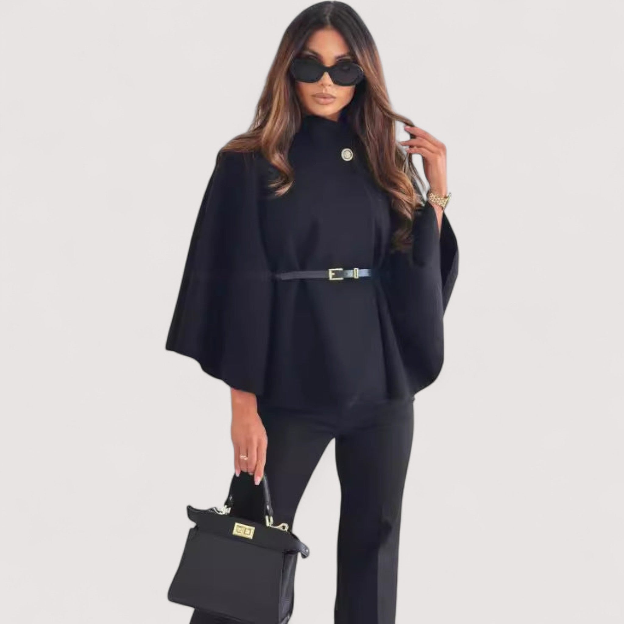 Angela™ | Šik jakna leptir s remenom