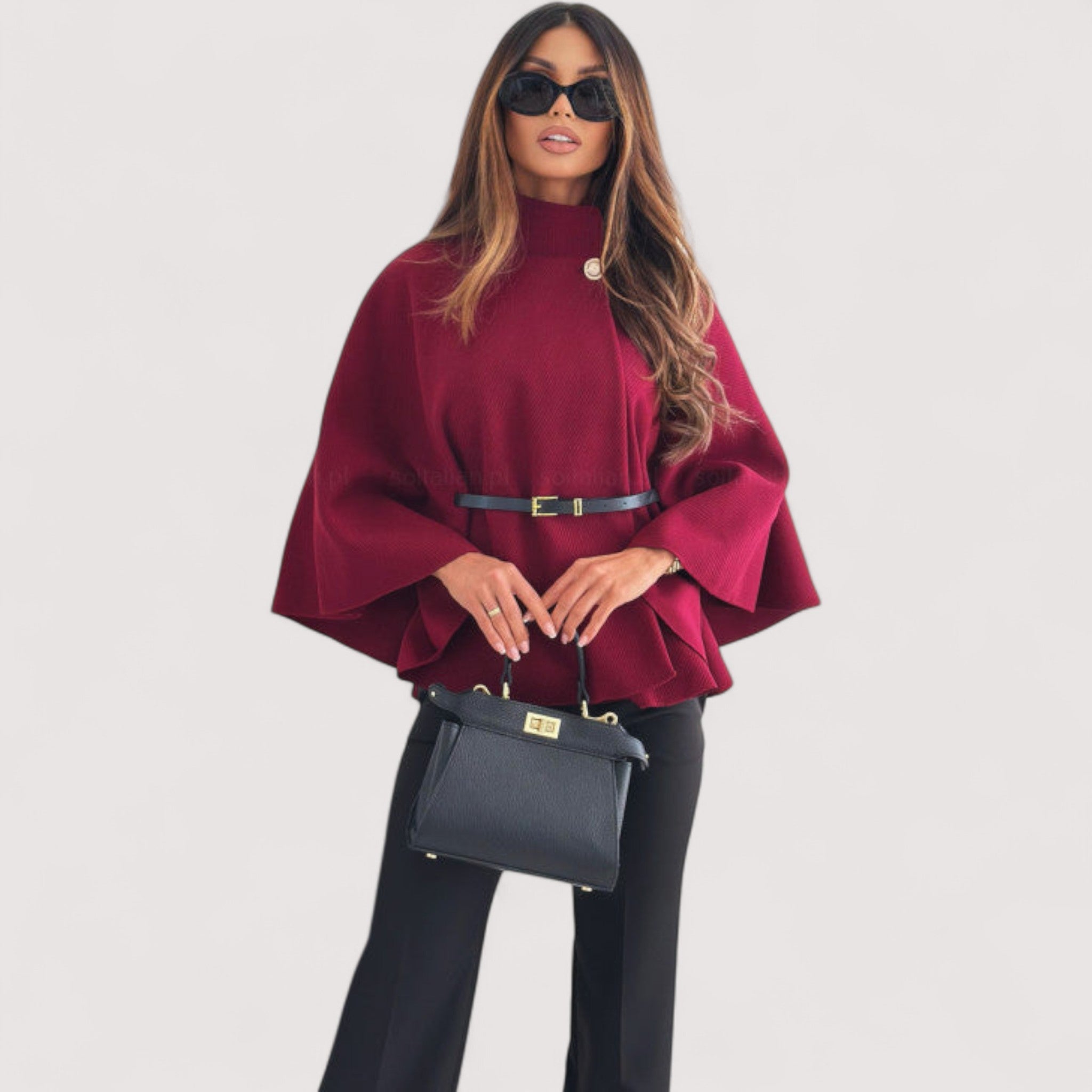 Angela™ | Šik jakna leptir s remenom